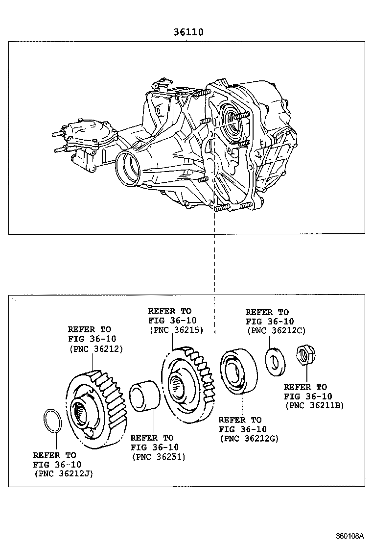 36110-6C090 TRANSFER ASSY product image