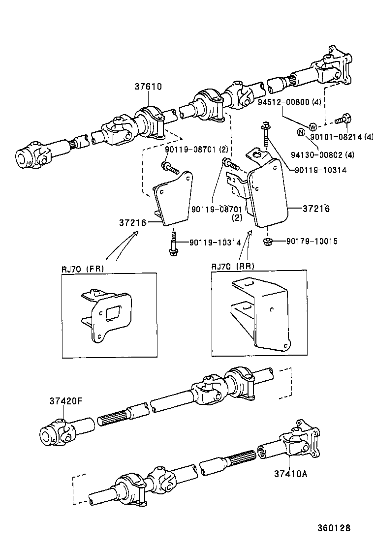 37216-60190 BRACKET, PILLOW BLOCK product image