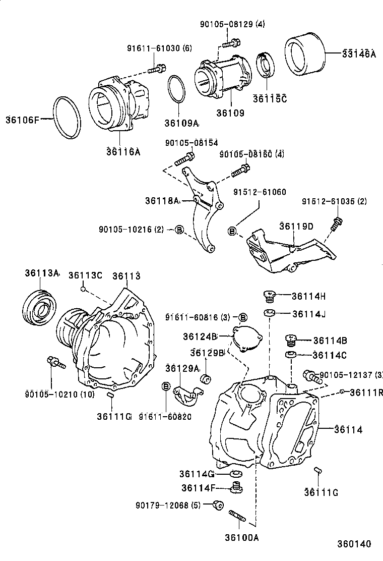 90116-12018 BOLT, STUD (FOR TRANSFER & TRANSAXLE SETTING) product image