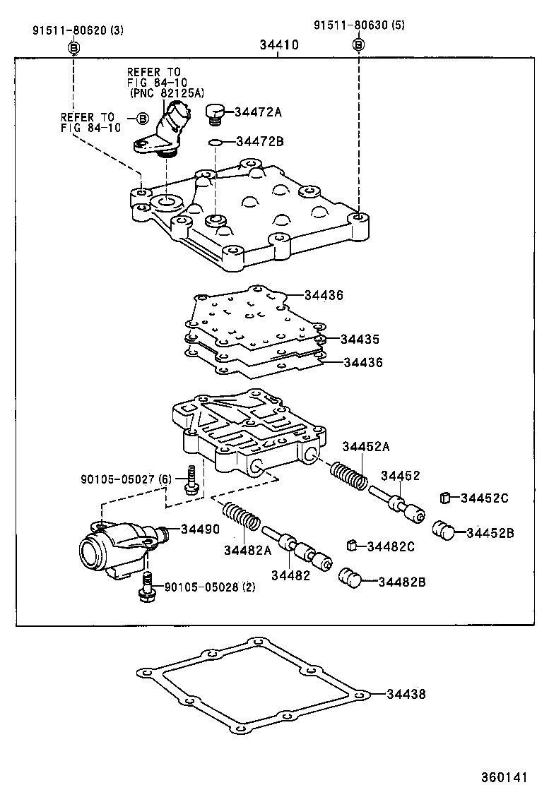 34435-20010 PLATE, TRANSFER VALVE BODY, LOWER product image