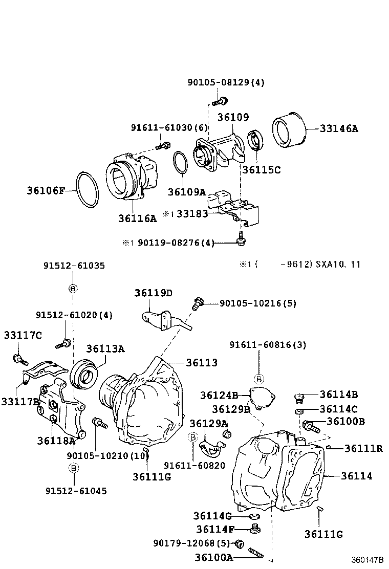 Toyota 36101-20010 CASE SUB-ASSY, TRANSFER