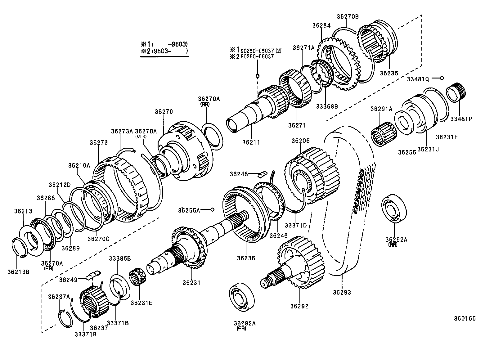 36236-35030 SLEEVE, FRONT DRIVE CLUTCH product image
