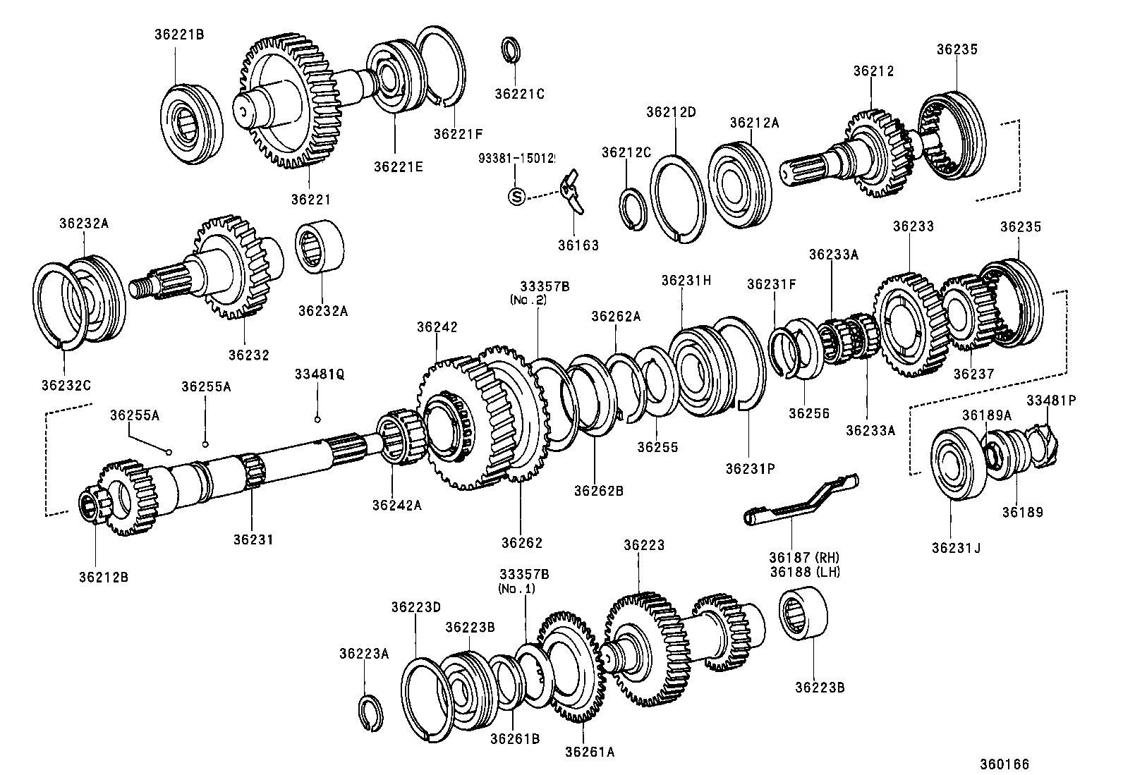 36236-35030 SLEEVE, FRONT DRIVE CLUTCH product image