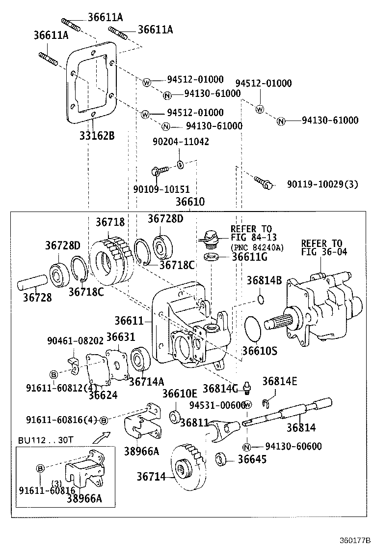 36711-37030 GEAR, POWER TAKE-OFF INPUT product image