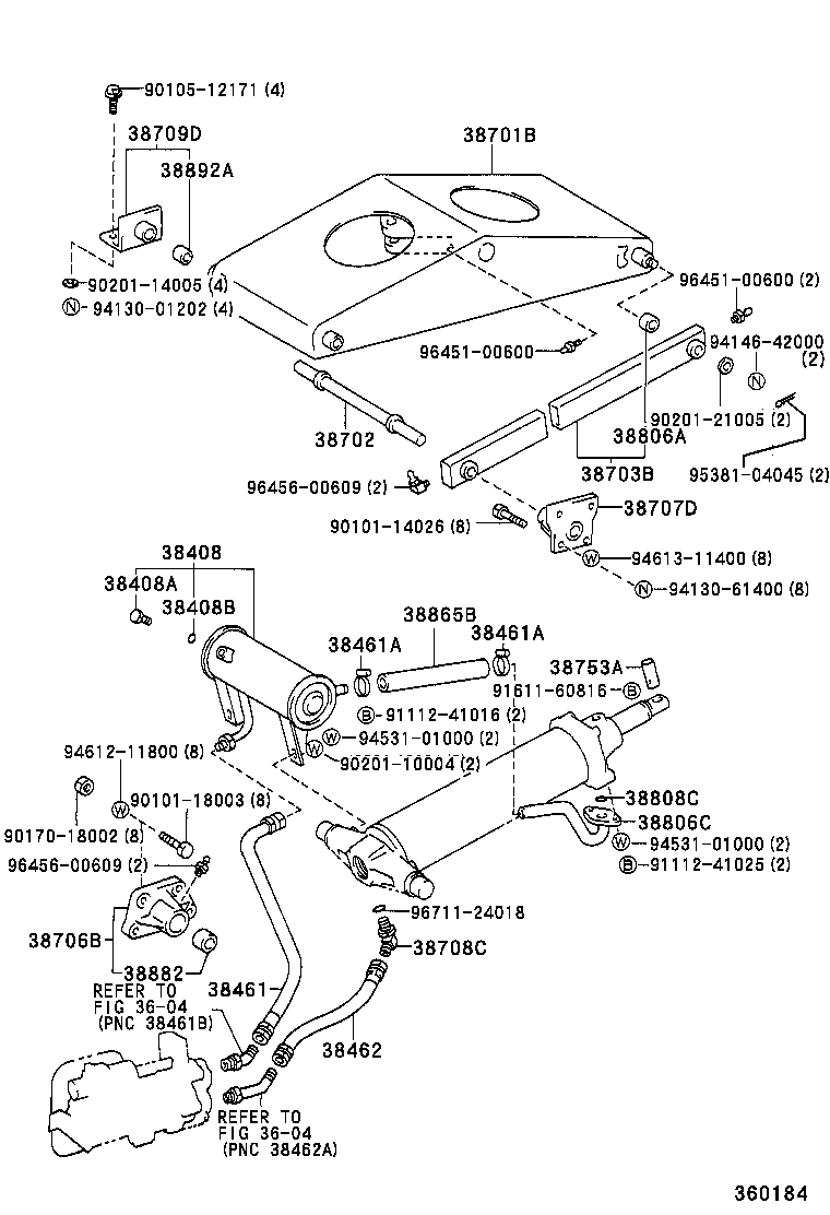 38709-96304 BRACKET SUB-ASSY, LIFT ARM product image