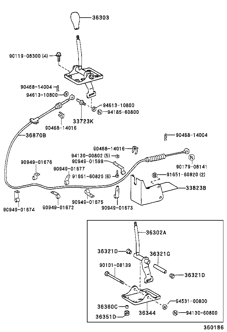 33770-37020 SHAFT ASSY, CROSS product image