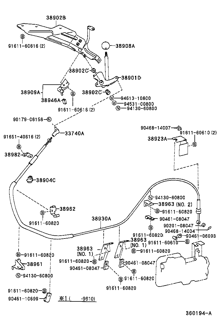 38902-37030 BRACKET SUB-ASSY, VALVE CONTROL LEVER product image
