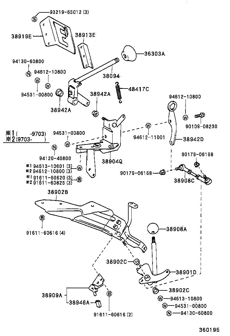 38902-37030 BRACKET SUB-ASSY, VALVE CONTROL LEVER product image