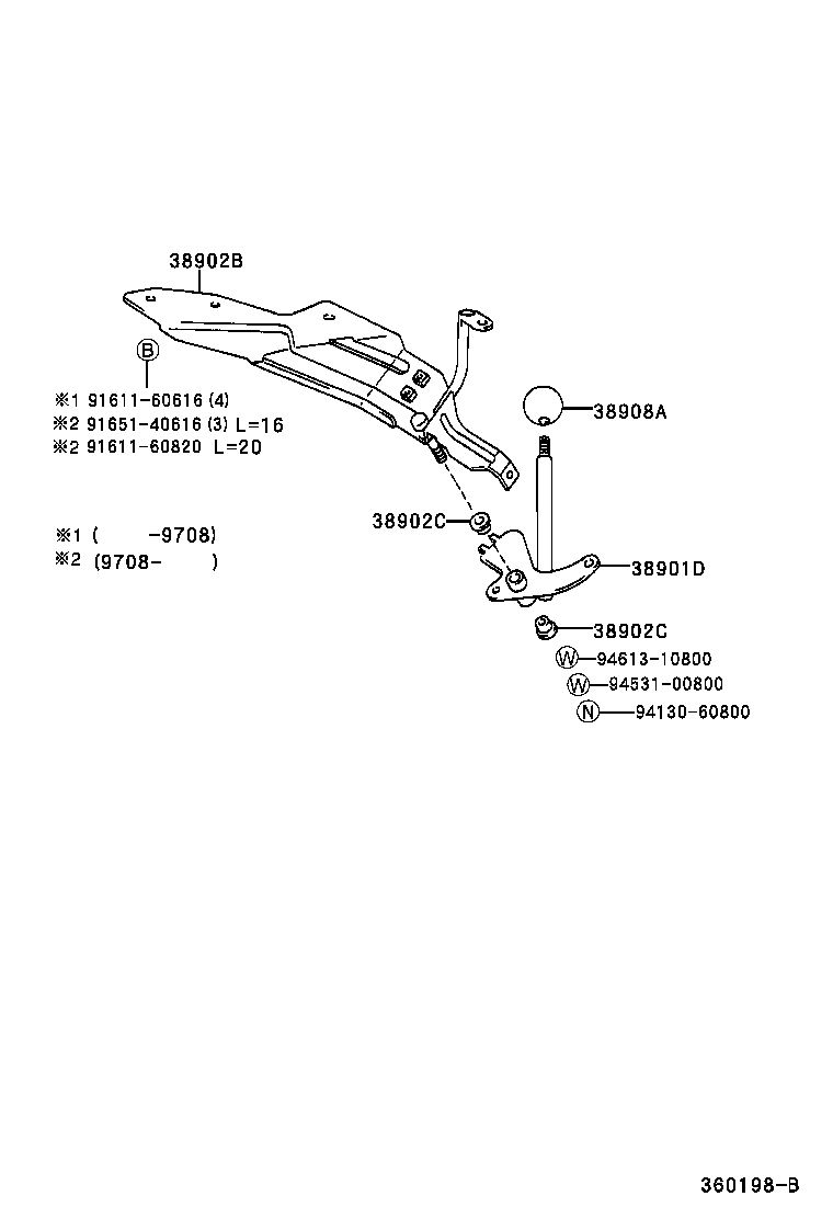 38902-37030 BRACKET SUB-ASSY, VALVE CONTROL LEVER product image