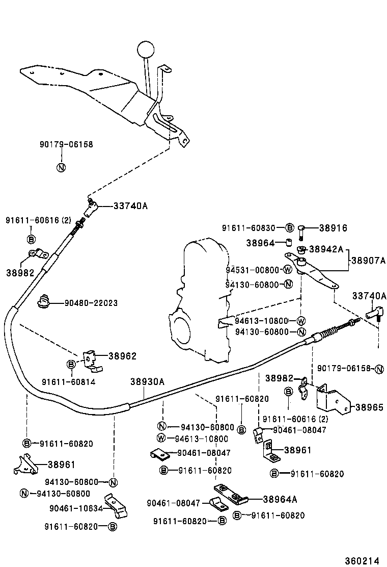 38902-37030 BRACKET SUB-ASSY, VALVE CONTROL LEVER product image