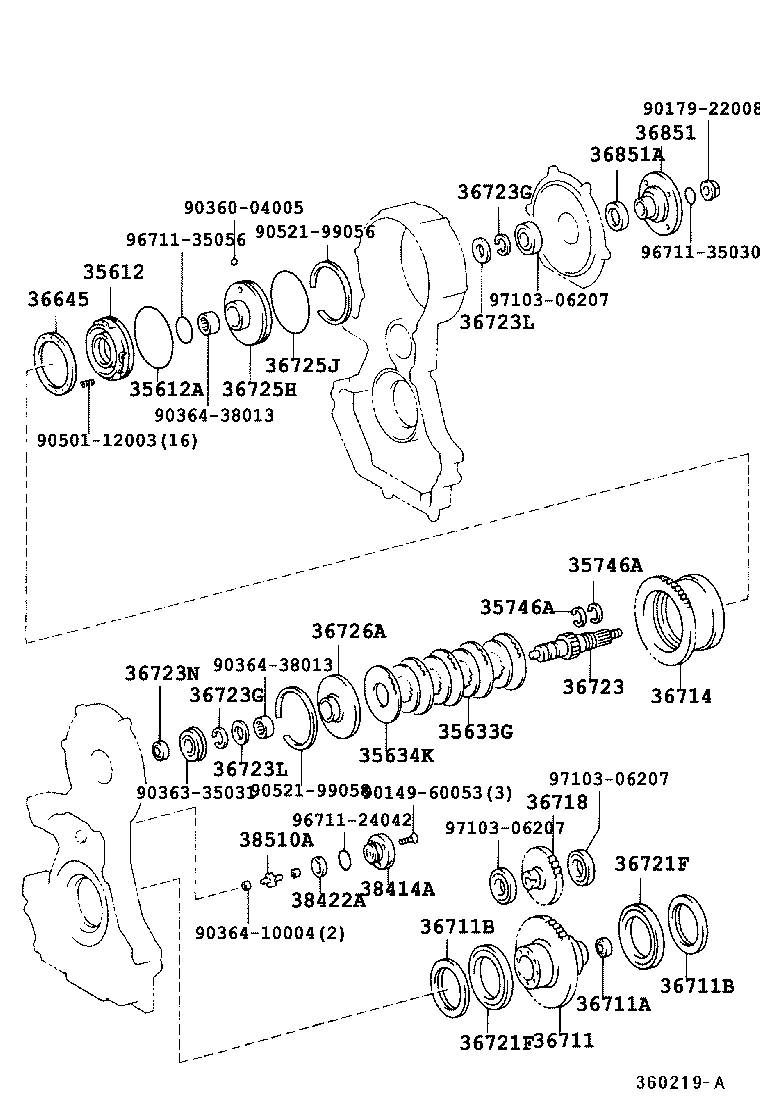 36711-37030 GEAR, POWER TAKE-OFF INPUT product image