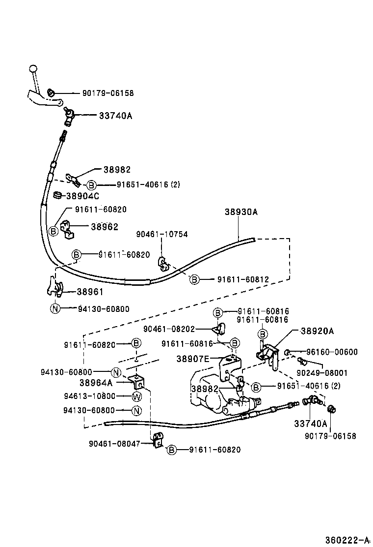 38902-37030 BRACKET SUB-ASSY, VALVE CONTROL LEVER product image