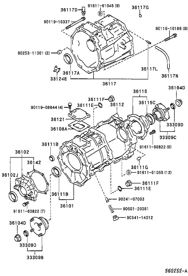 36107-35130 ADAPTER, TRANSFER product image