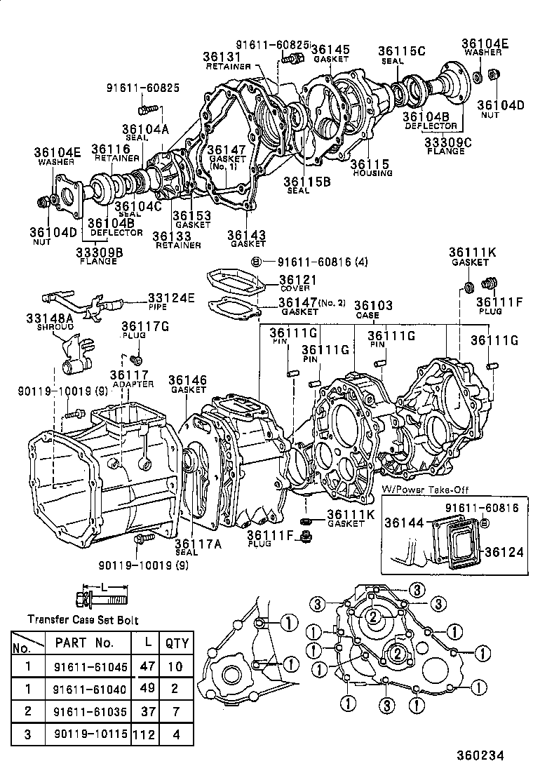 36107-35130 ADAPTER, TRANSFER product image