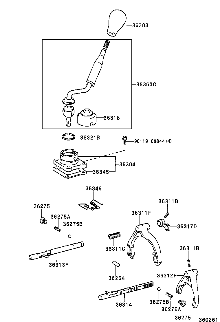 33555-35190 BOOT, TRANSFER FRONT DRIVE SHIFT product image