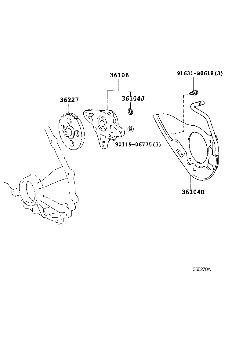 36104-35040 SEPARATOR SUB-ASSY, TRANSFER OIL product image
