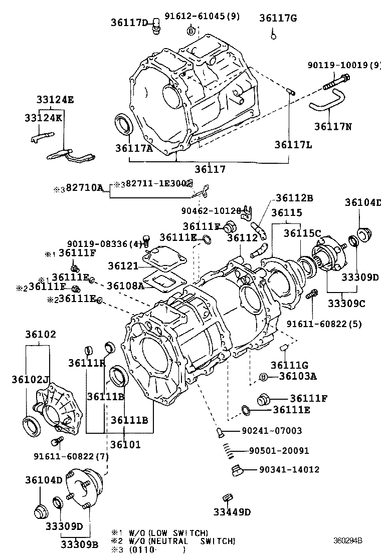 36101-35140 CASE SUB-ASSY, TRANSFER product image