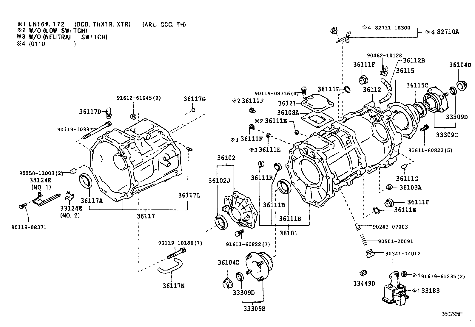 36101-35140 CASE SUB-ASSY, TRANSFER product image
