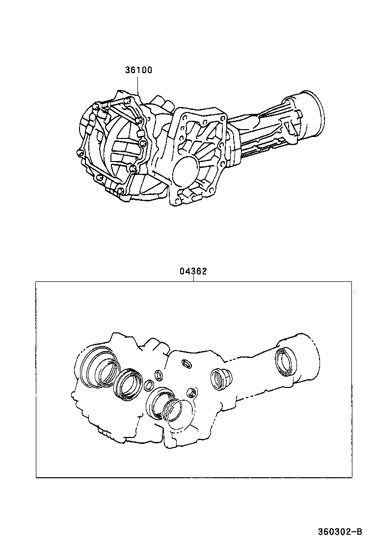 04362-21030 GASKET KIT, TRANSFER OVERHAUL product image