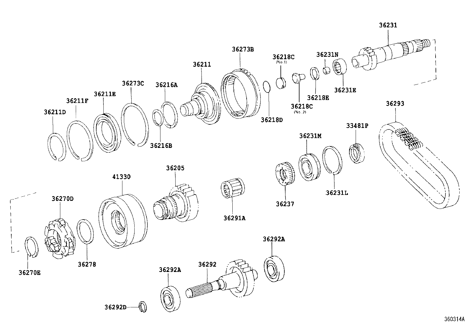 41330-26010 COUPLING ASSY, CENTER DIFFERENTIAL CONTROL product image