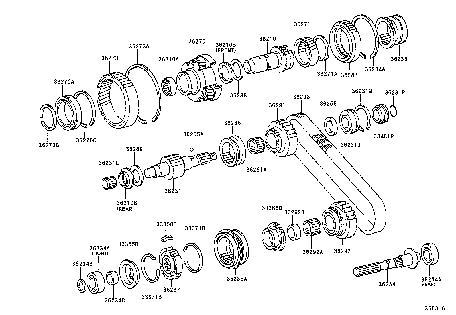 36292-25010 SPROCKET, TRANSFER DRIVEN product image