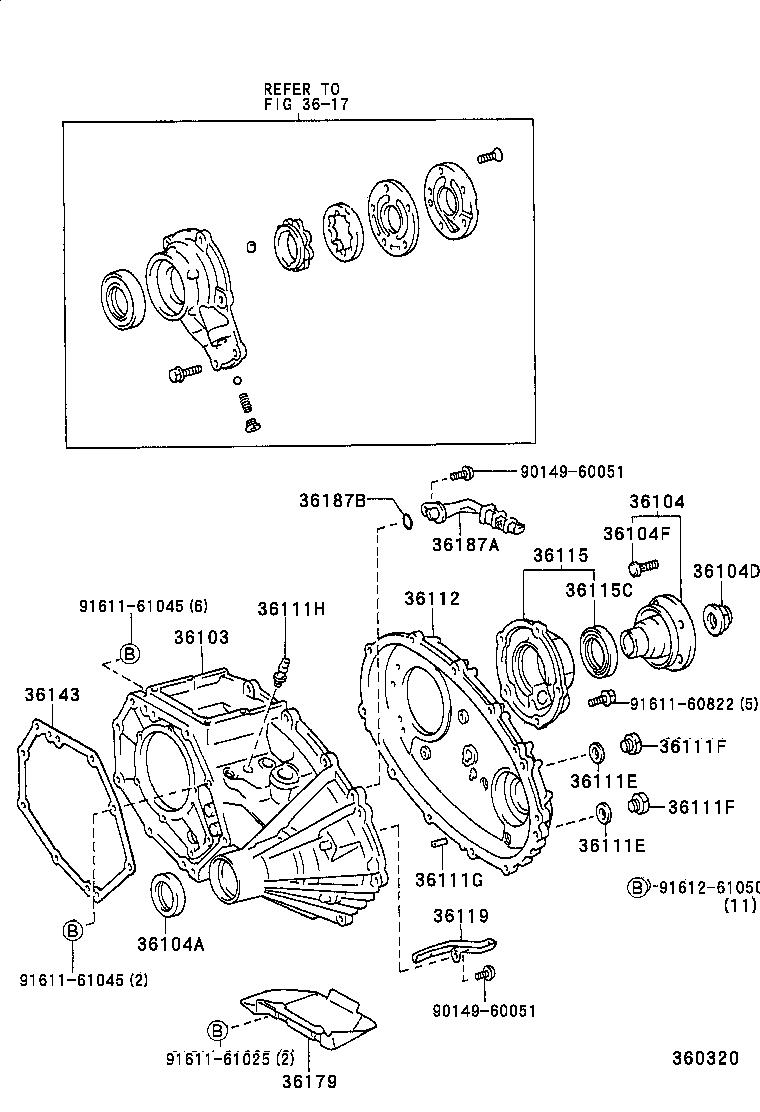 36184-25010 SEPARATOR, TRANSFER OIL product image