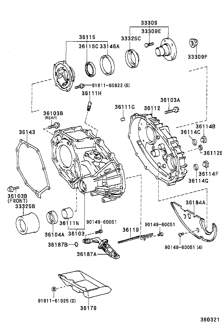 36184-25010 SEPARATOR, TRANSFER OIL product image