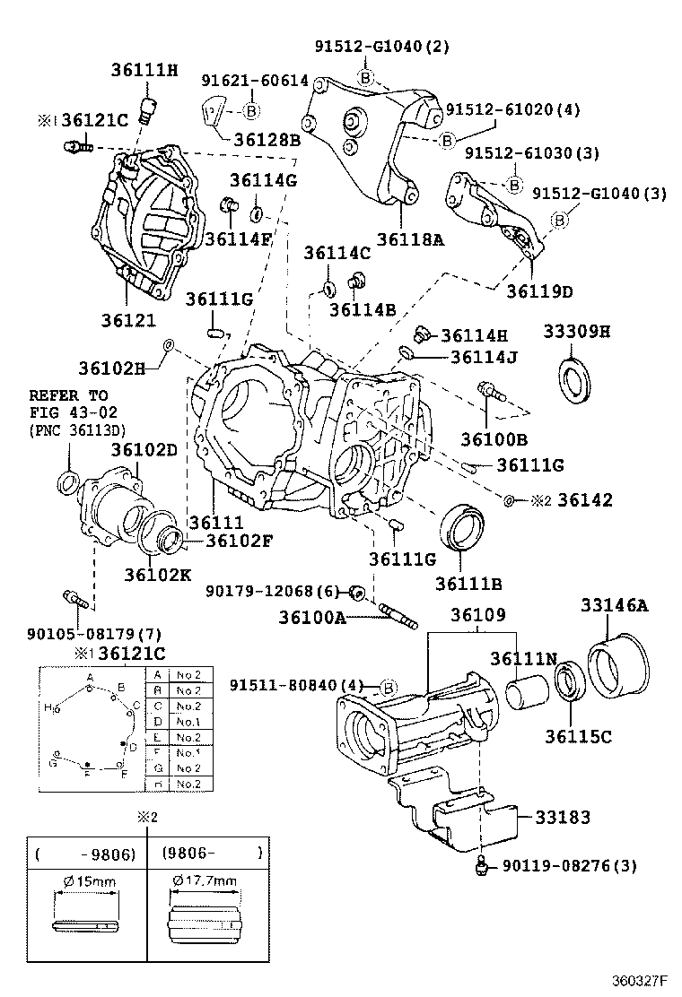 36119-21020 PLATE, TRANSFER STIFFENER, CENTER product image