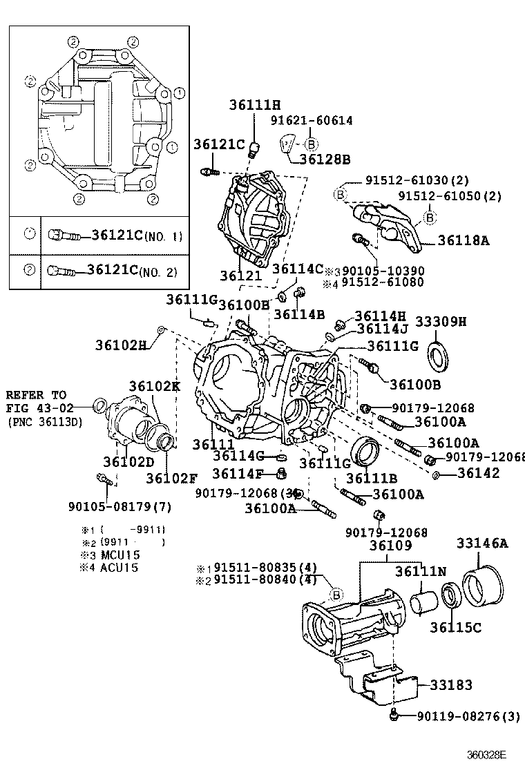 36111-48010 CASE, TRANSFER product image