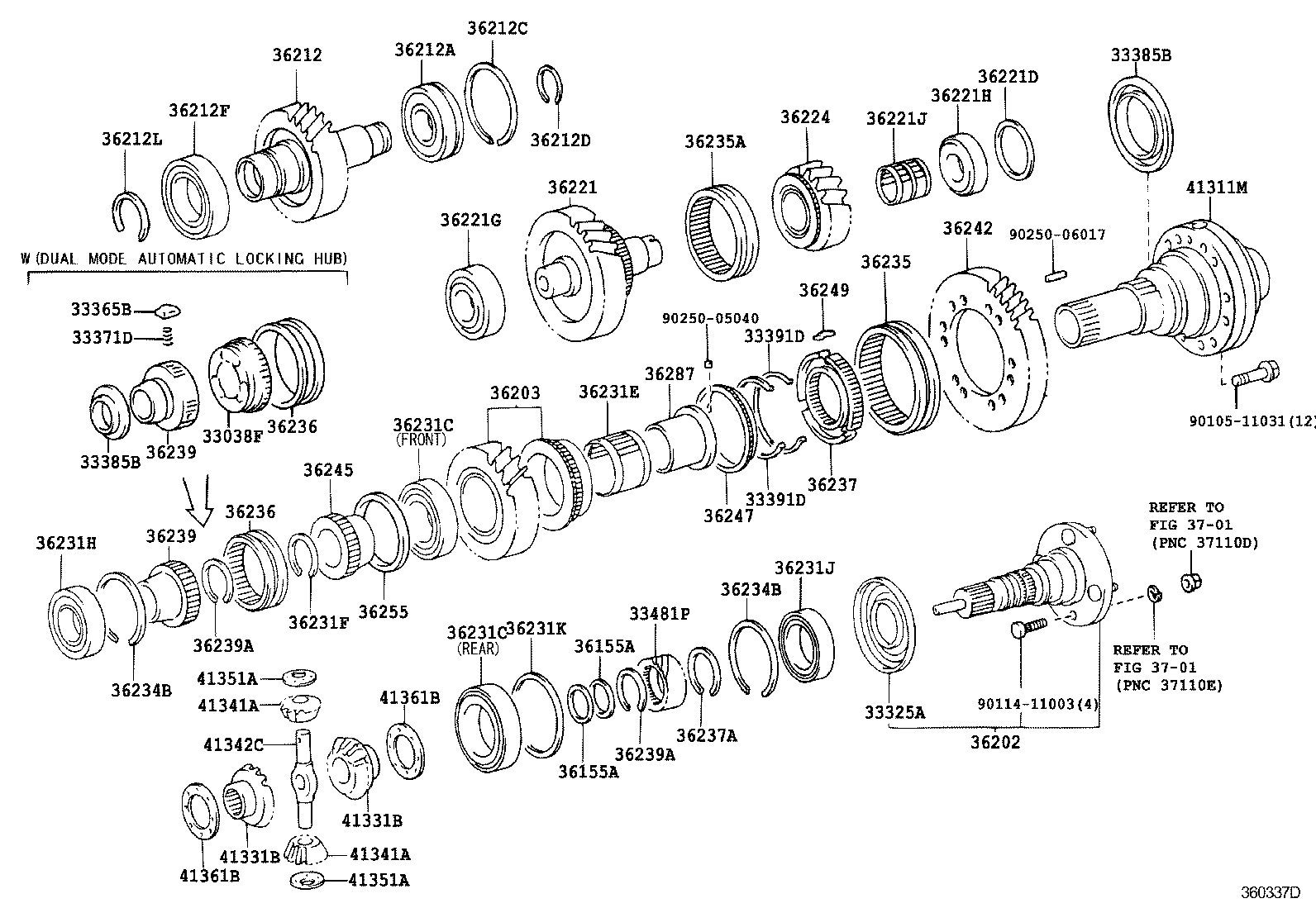 33385-60010 RETAINER, SHIFTING KEY (FOR TRANSFER FRONT DRIVE CLUTCH) product image