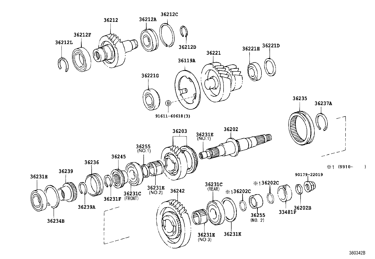 33385-60010 RETAINER, SHIFTING KEY (FOR TRANSFER FRONT DRIVE CLUTCH) product image