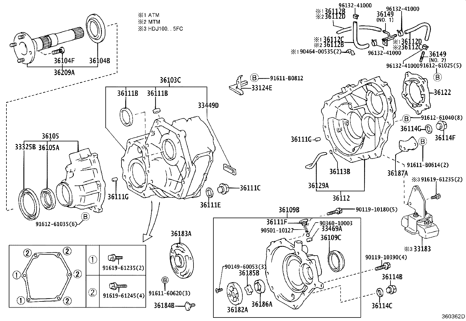 33183-60050 DAMPER, TRANSFER DYNAMIC product image
