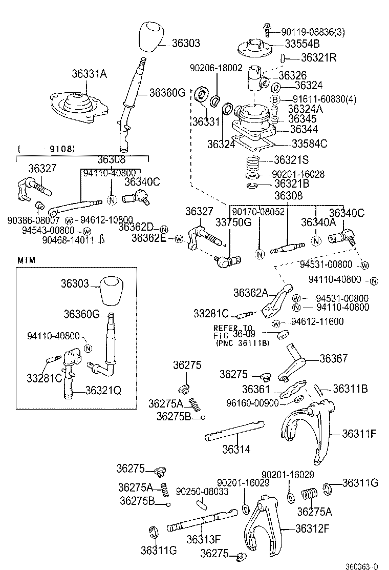 33554-60030 CAP, TRANSFER SHIFT LEVER product image