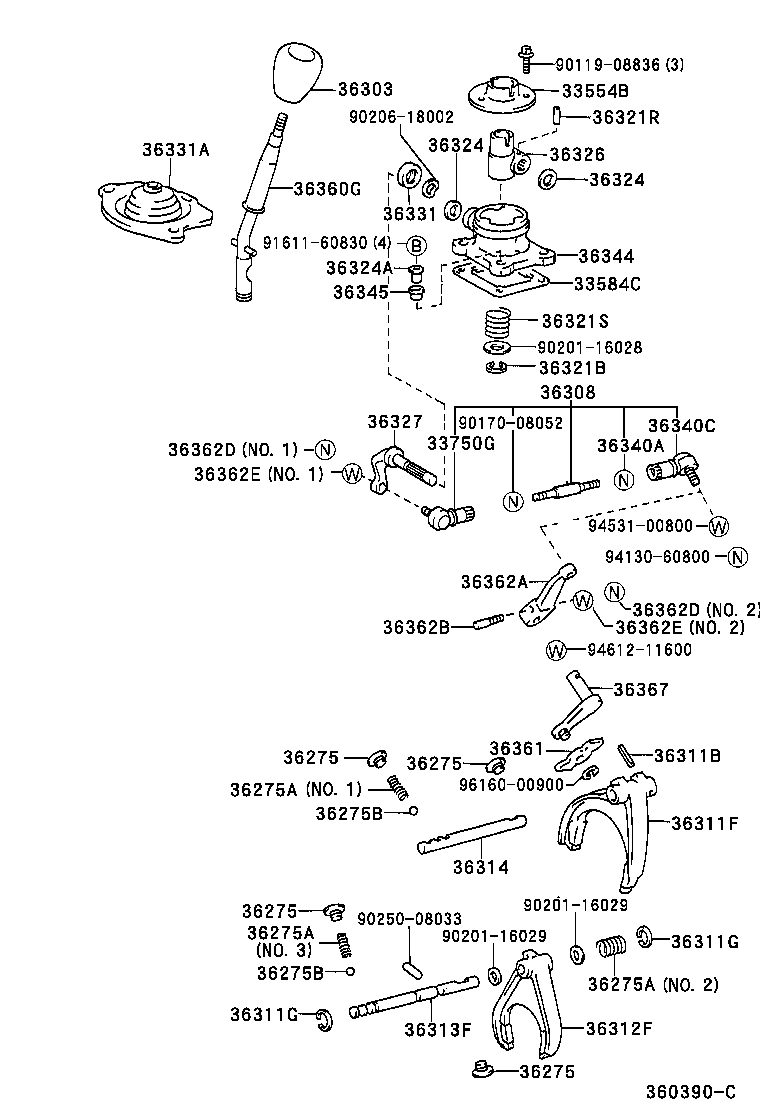33554-60030 CAP, TRANSFER SHIFT LEVER product image
