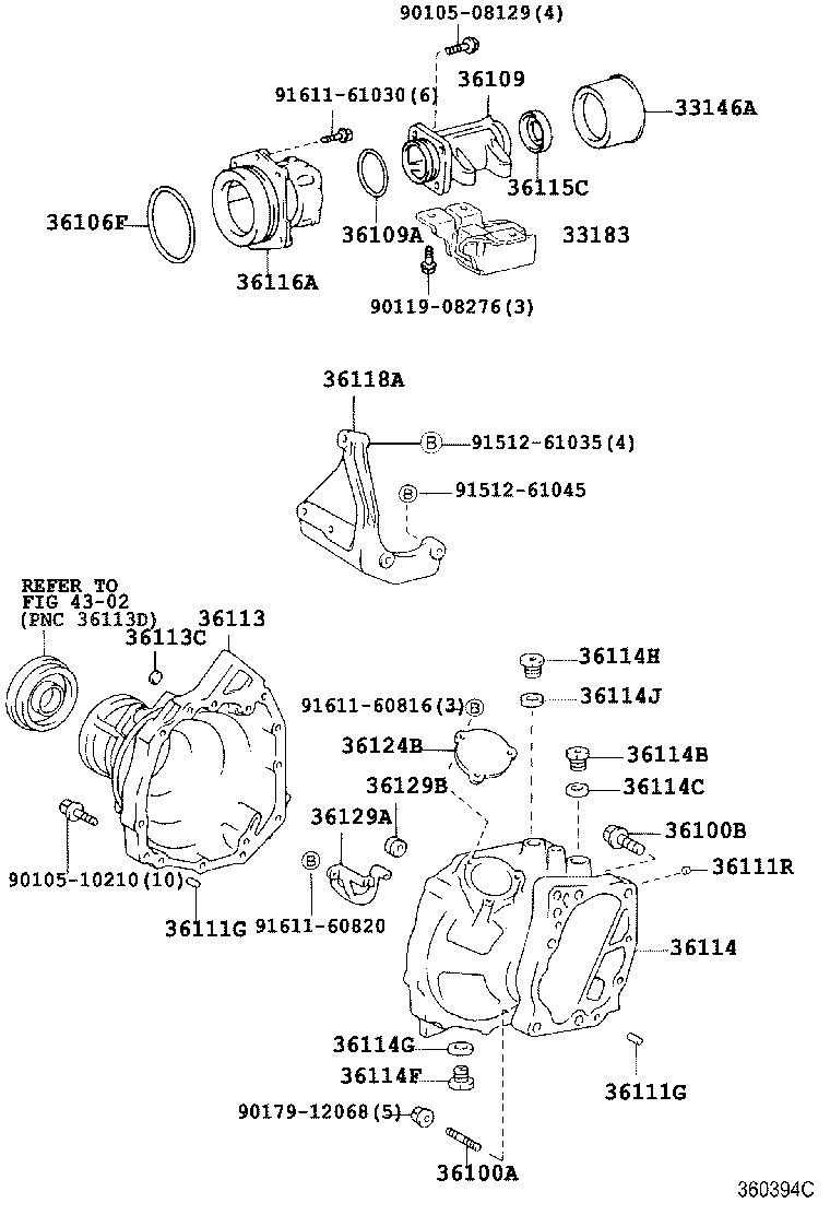 33183-21010 DAMPER, TRANSFER DYNAMIC product image