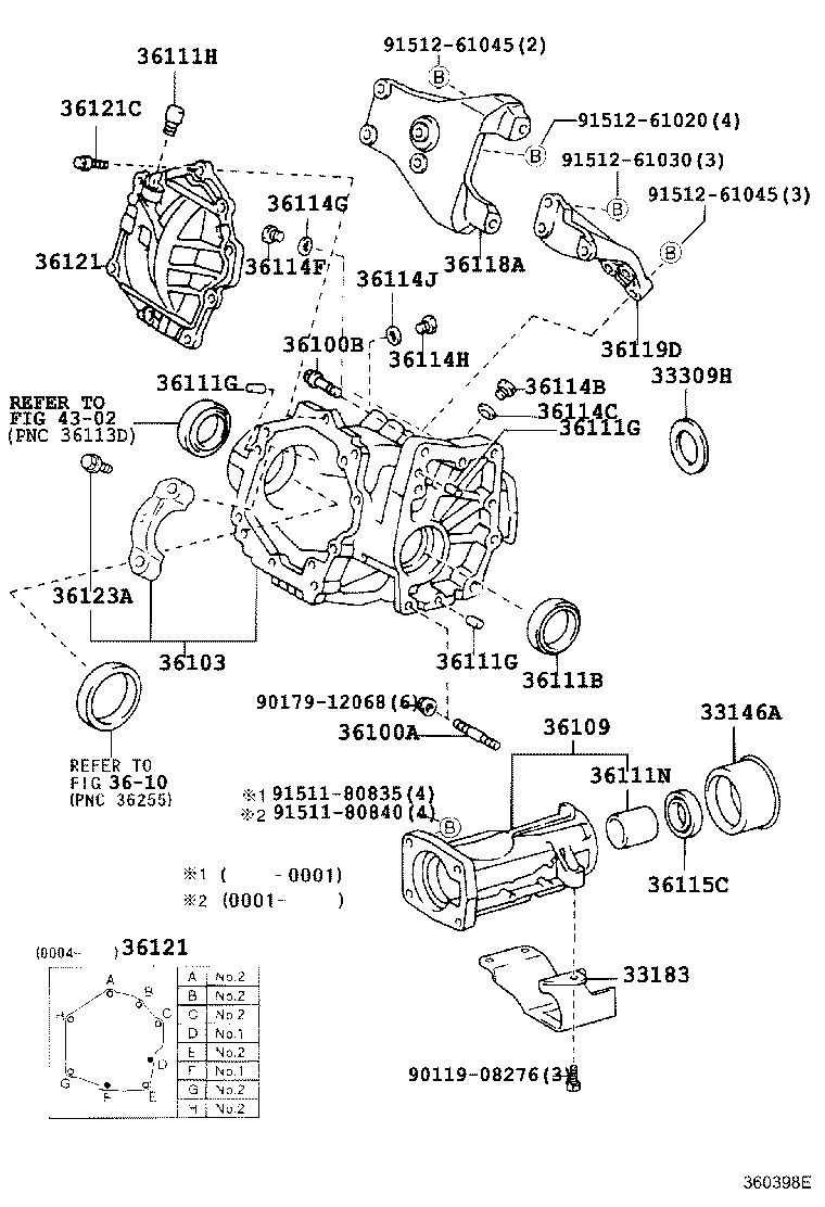 36103-32010 CASE SUB-ASSY, TRANSFER product image