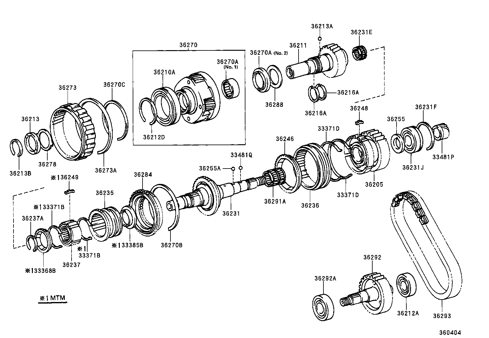 36203-35010 HUB, TRANSFER CLUTCH product image