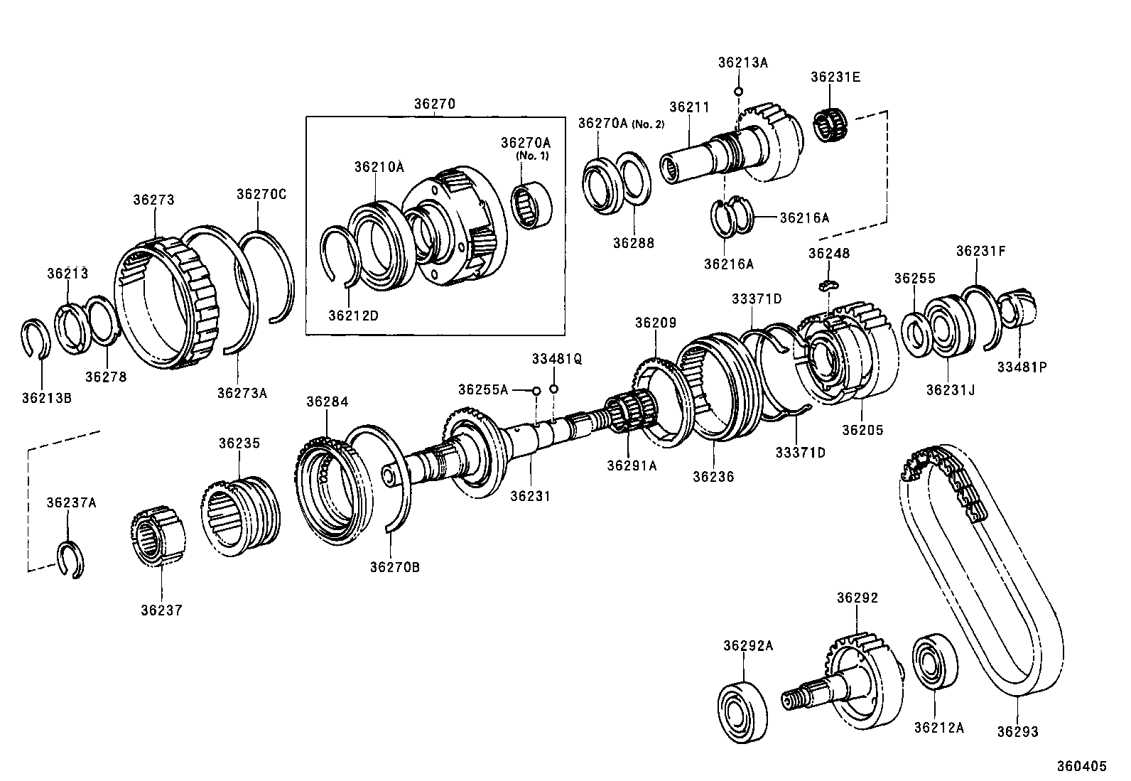 36203-35010 HUB, TRANSFER CLUTCH product image