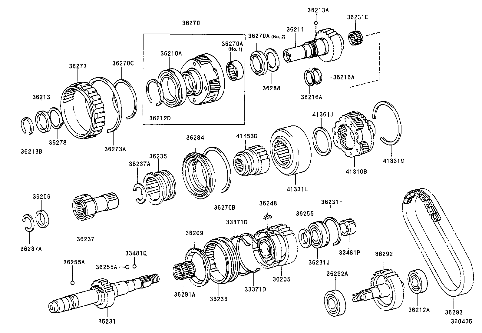 36203-35010 HUB, TRANSFER CLUTCH product image