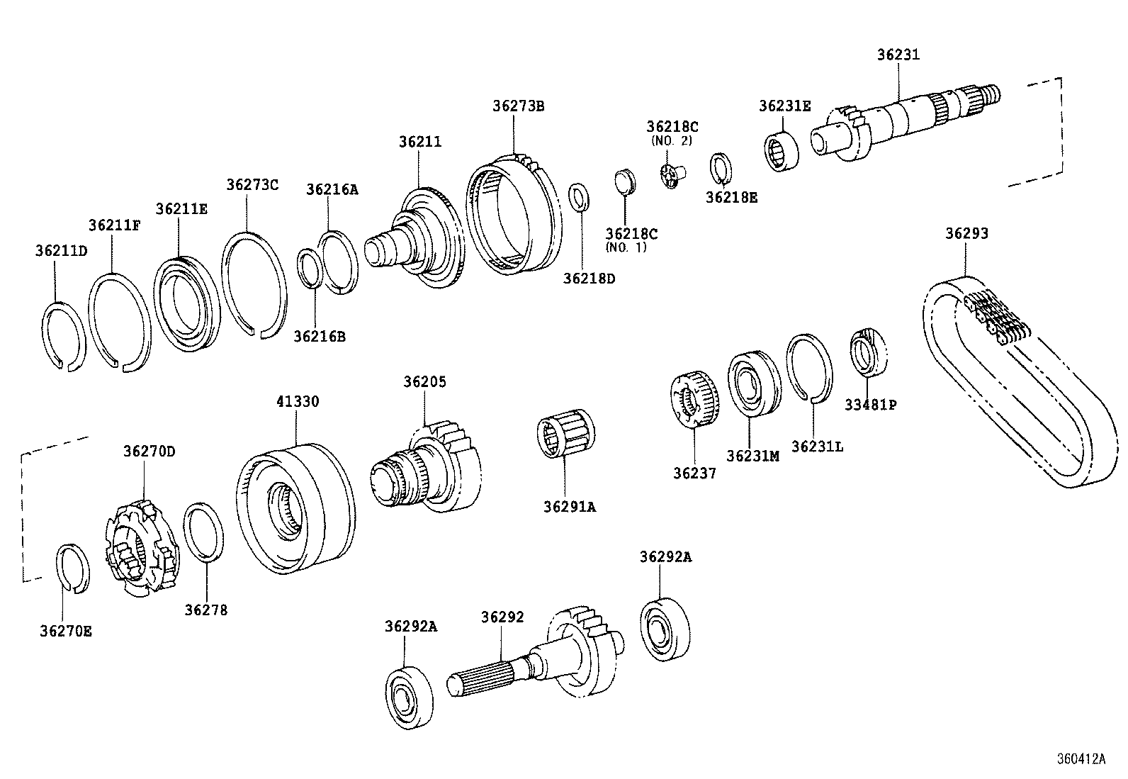 41330-26012 COUPLING ASSY, CENTER DIFFERENTIAL CONTROL product image