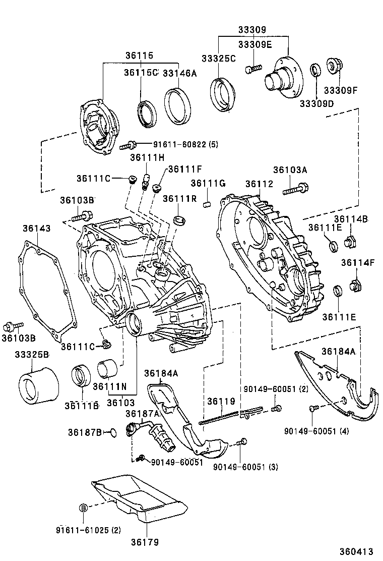 90114-10061 BOLT (FOR TRANSFER OUTPUT SHAFT COMPANION FLANGE) product image