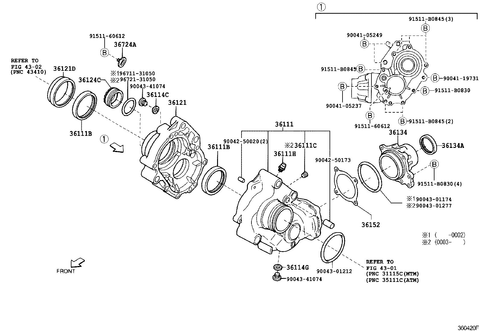 36101-97201 CASE, TRANSFER product image