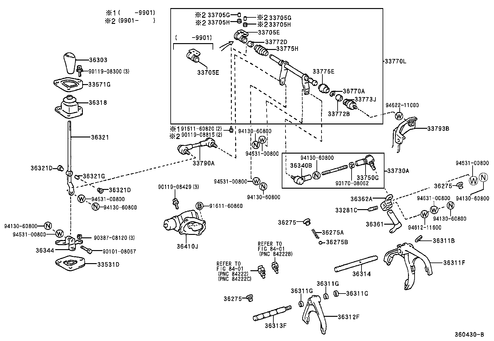 33555-65020 BOOT, TRANSFER FRONT DRIVE SHIFT product image
