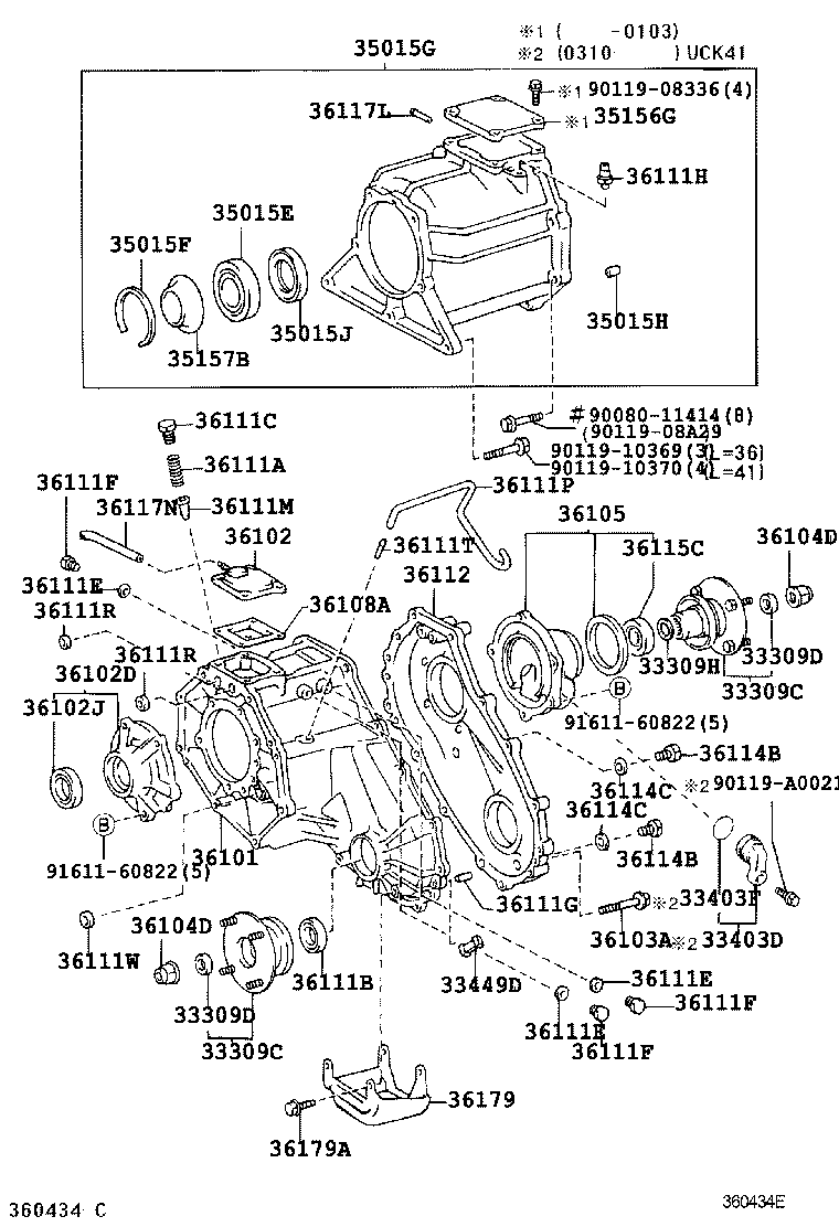 Toyota 36407-34010 HOSE SUB-ASSY, TRANSFER BREATHER