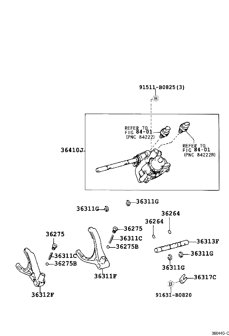 Toyota 36303-34010-B2 KNOB SUB-ASSY, SHIFT LEVER