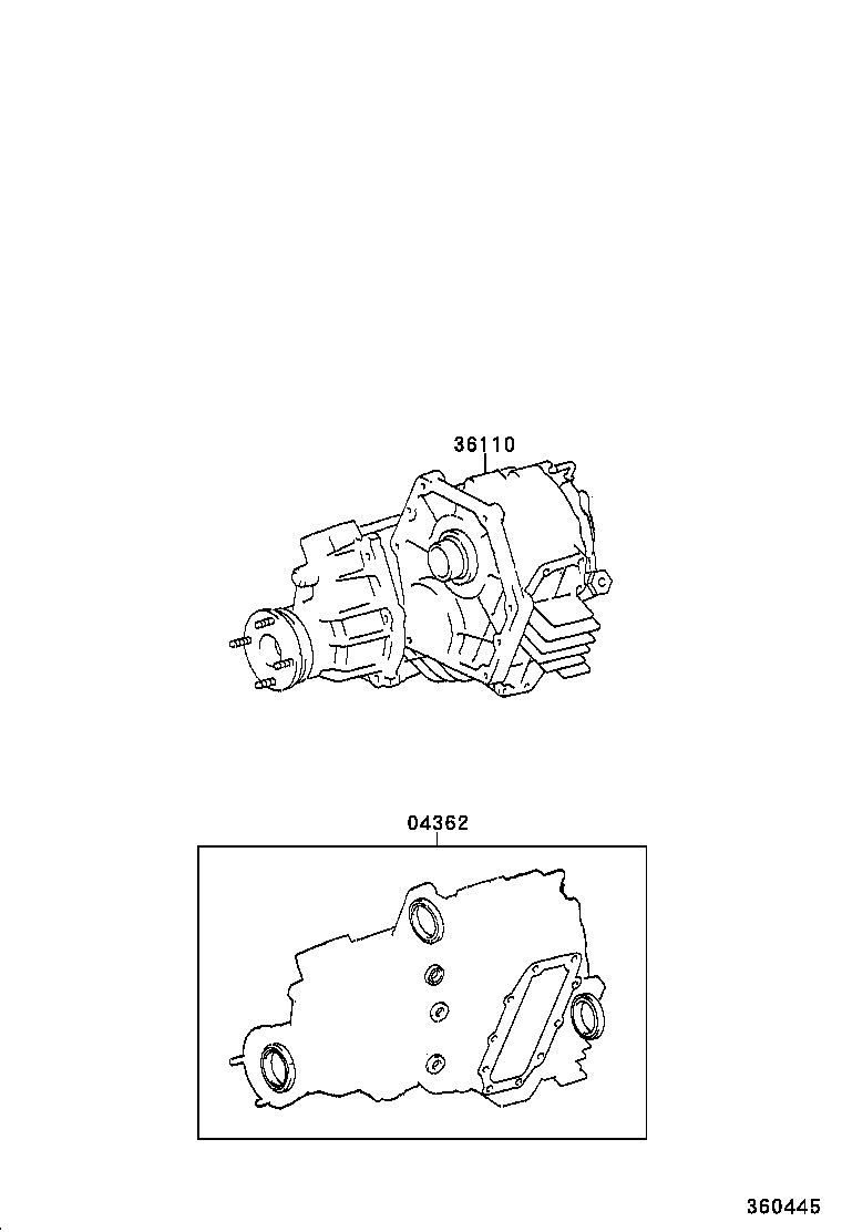 04362-65010 GASKET KIT, TRANSFER OVERHAUL product image
