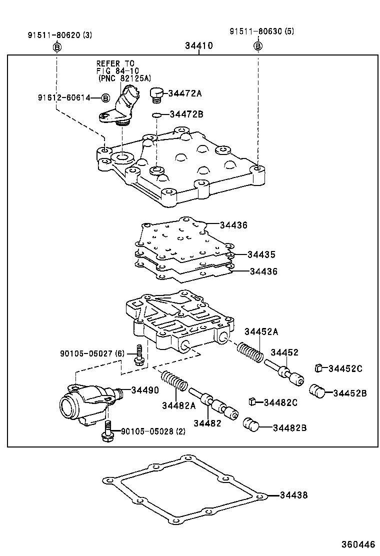34410-32030 BODY ASSY, TRANSFER CONTROL VALVE product image