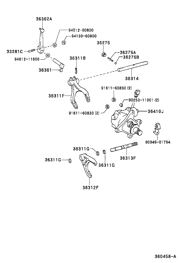 36870-37110 CABLE ASSY, TRANSFER CONTROL product image