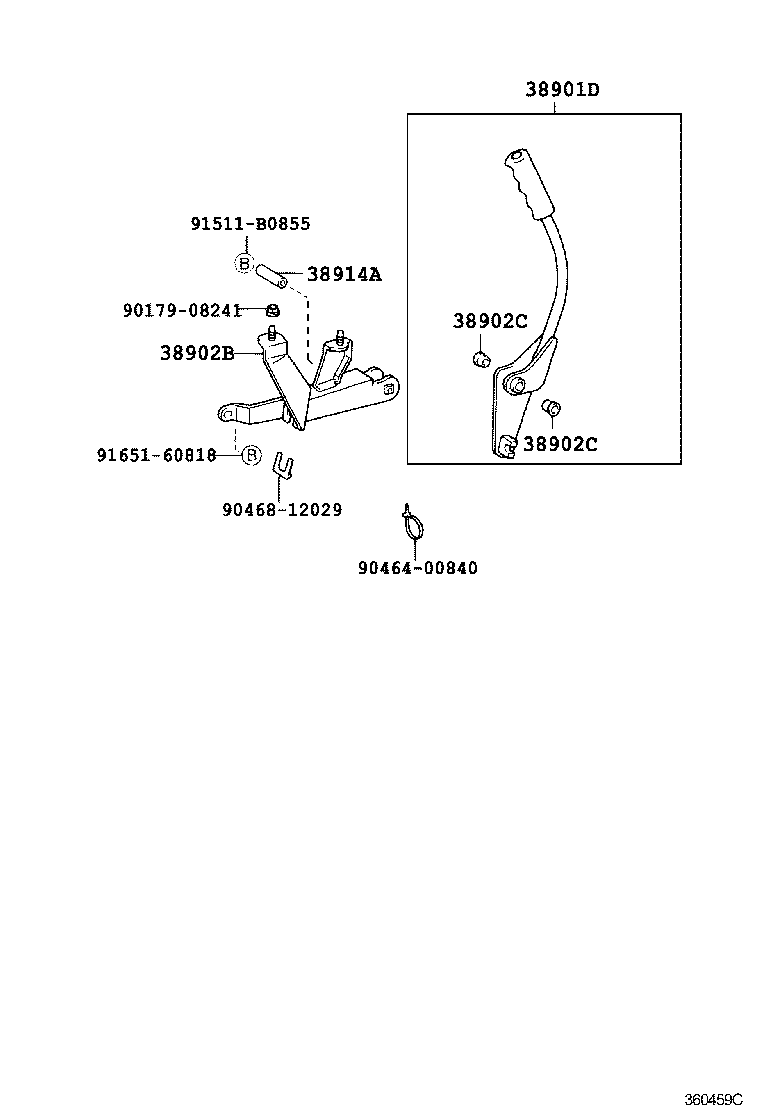 51407-37390 BRACKET, CABLE CLAMP, NO.1 product image