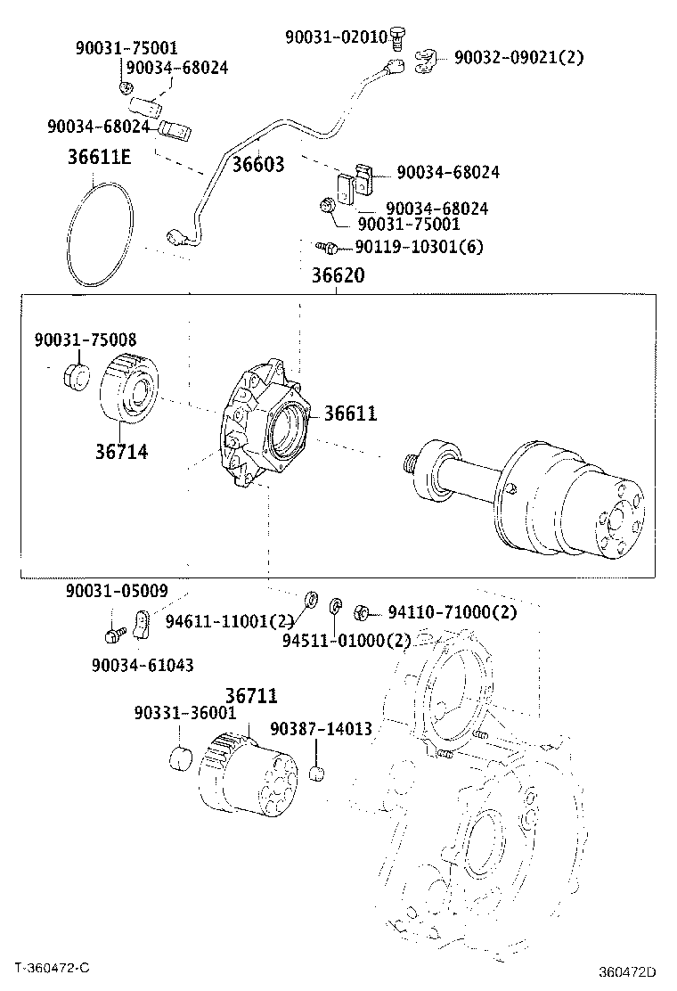 27679-78170 BRACKET, POWER TAKE-OFF SOLENOID product image